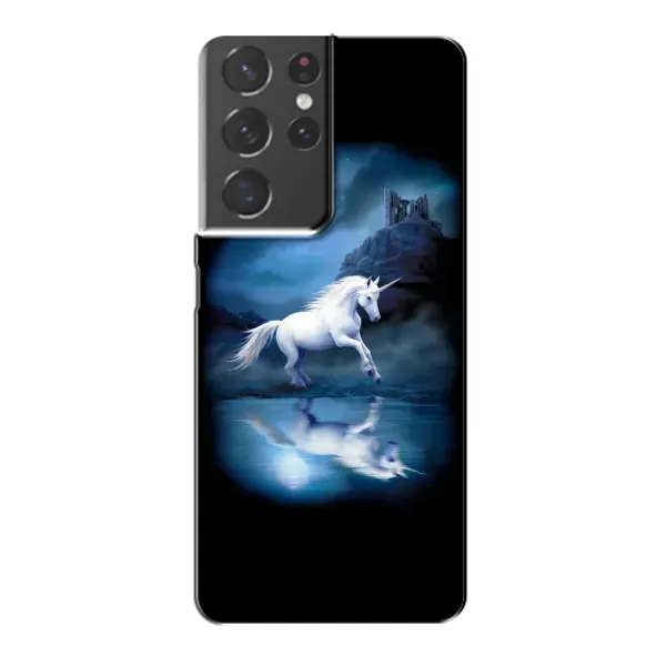 Чехол с рисунком «Единорог» для Samsung Galaxy S21 Plus Чехол с рисунком «Единорог» для Samsung Galaxy S21 Plus