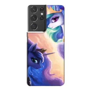 Чехол Unicorn на Samsung Galaxy S21 Plus (Единорожки на тучках)