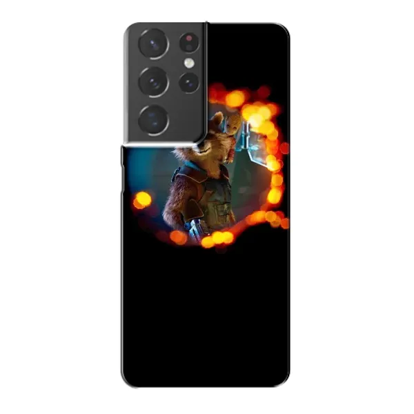 Чехол с рисунком «Енот Ракета» для Samsung Galaxy S21 Plus