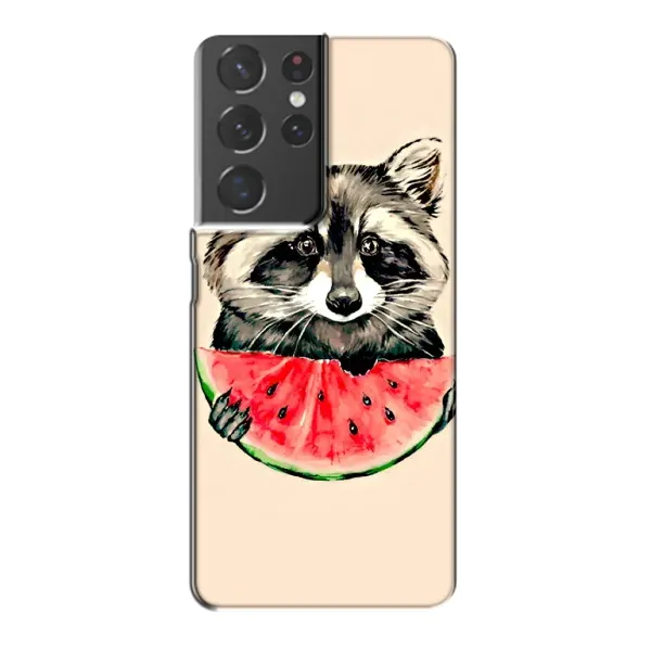Чехол с рисунком «Енот» для Samsung Galaxy S21 Plus Чехол с рисунком «Енот» для Samsung Galaxy S21 Plus