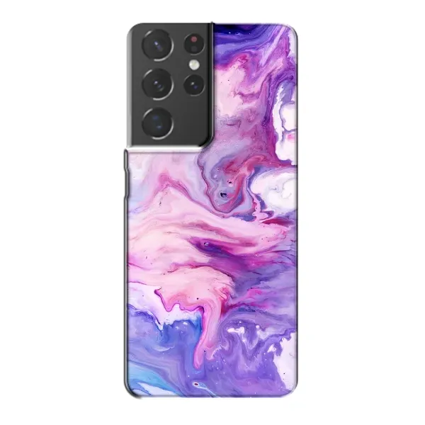 Чехол с рисунком «Фиолетовый мрамор» для Samsung Galaxy S21 Plus