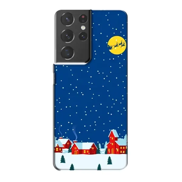 Чехол с рисунком «Город в снегу» для Samsung Galaxy S21 Plus Чехол с рисунком «Город в снегу» для Samsung Galaxy S21 Plus