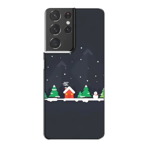 Чехол с рисунком «Город зимний» для Samsung Galaxy S21 Plus Чехол с рисунком «Город зимний» для Samsung Galaxy S21 Plus