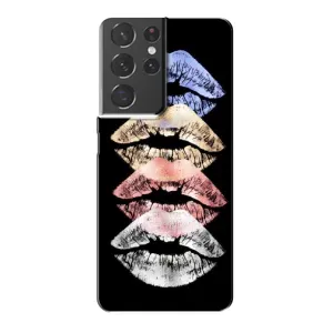 Чехол Стильные девушки на Samsung Galaxy S21 Plus (Губы)