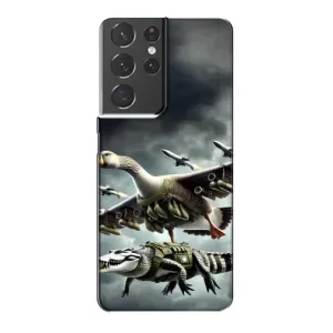 Чохол з мемами траралело тралала для Samsung Galaxy S21 Plus (Гусіні і крокоділо)