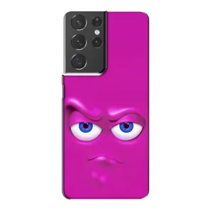 Силиконовые Чехлы (смешные стикеры) для Samsung Galaxy S21 Plus (Хитрая мордочка)