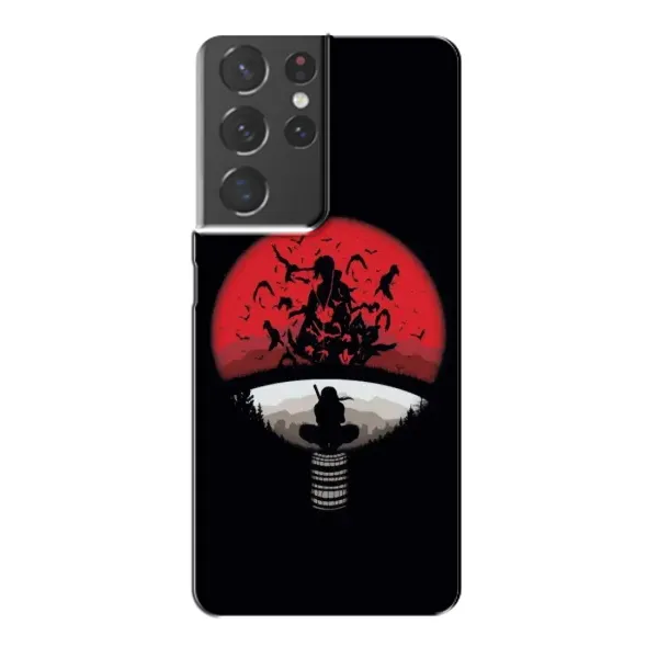 Чехол с рисунком «Итачи на черном» для Samsung Galaxy S21 Plus Чехол с рисунком «Итачи на черном» для Samsung Galaxy S21 Plus