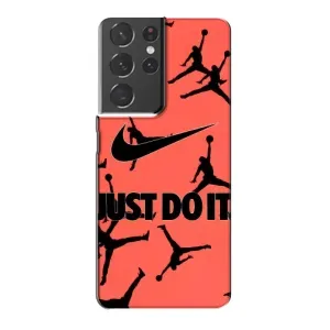 Силиконовый Чехол Nike Air Jordan на Самсунг С21 Плюс (Just Do It)