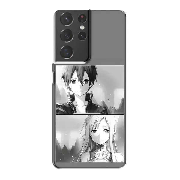 Чехол с рисунком «Кирито-Асуна» для Samsung Galaxy S21 Plus Чехол с рисунком «Кирито-Асуна» для Samsung Galaxy S21 Plus