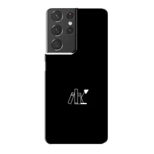 Чехол с картинками на черном фоне для Samsung Galaxy S21 Plus (Книжки)