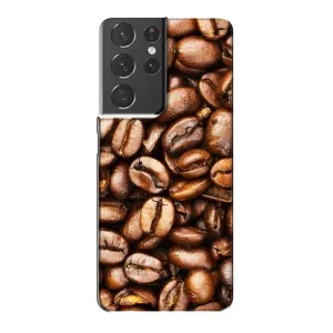 Чохол з зображенням смачної їжі для Samsung Galaxy S21 Plus (Кава)