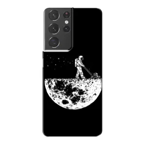 Силіконовый Чохол з принтом "Космонавти" на Samsung Galaxy S21 Plus (Космонавт)