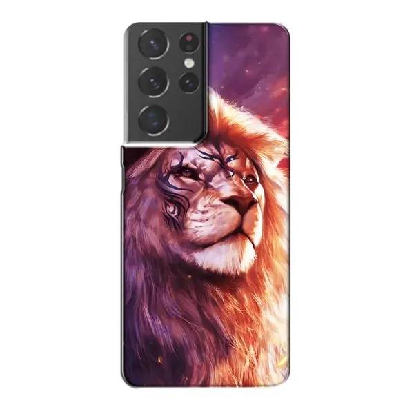 Чехол с рисунком «Красочный ЛЕВ» для Samsung Galaxy S21 Plus Чехол с рисунком «Красочный ЛЕВ» для Samsung Galaxy S21 Plus