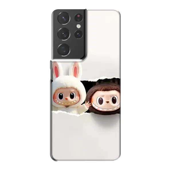 Чехол с рисунком «Фигурки Labubu» для Samsung Galaxy S21 Plus Чехол с рисунком «Фигурки Labubu» для Samsung Galaxy S21 Plus