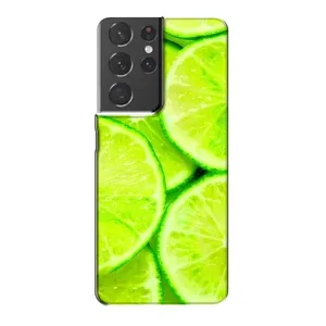 Чохол з зображенням смачної їжі для Samsung Galaxy S21 Plus (Лайм)