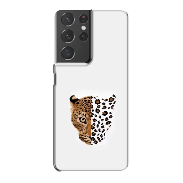 Чехол с рисунком «Леопард на белом» для Samsung Galaxy S21 Plus Чехол с рисунком «Леопард на белом» для Samsung Galaxy S21 Plus