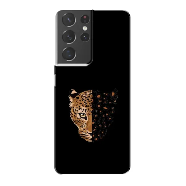 Чехол с рисунком «Леопард на черном» для Samsung Galaxy S21 Plus Чехол с рисунком «Леопард на черном» для Samsung Galaxy S21 Plus