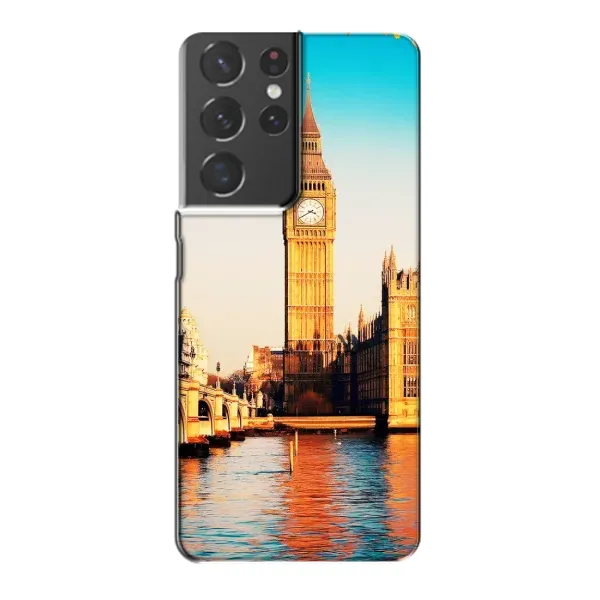 Чехол с рисунком «Летний Лондон» для Samsung Galaxy S21 Plus