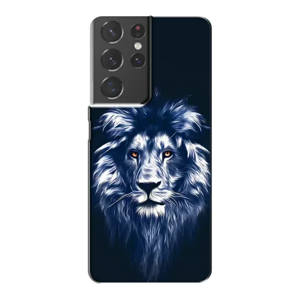 Чехол с рисунком «Лев - синий» для Samsung Galaxy S21 Plus Чехол с рисунком «Лев - синий» для Samsung Galaxy S21 Plus