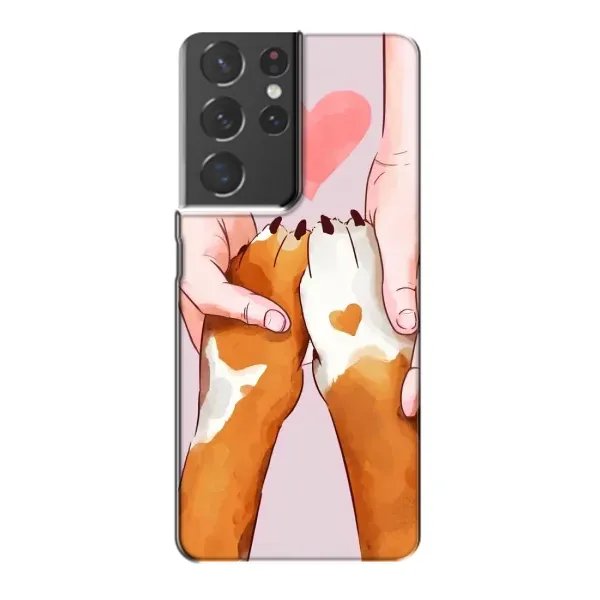 Чехол с рисунком «Любовь к собакам» для Samsung Galaxy S21 Plus Чехол с рисунком «Любовь к собакам» для Samsung Galaxy S21 Plus