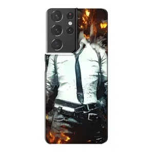 Чохол з картинкою "Герой Pubg" на Samsung Galaxy S21 Plus (Man Пубг)