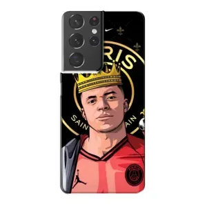 Чохол (TPU) з Футболістом на Samsung Galaxy S21 Plus (Mbappe King)
