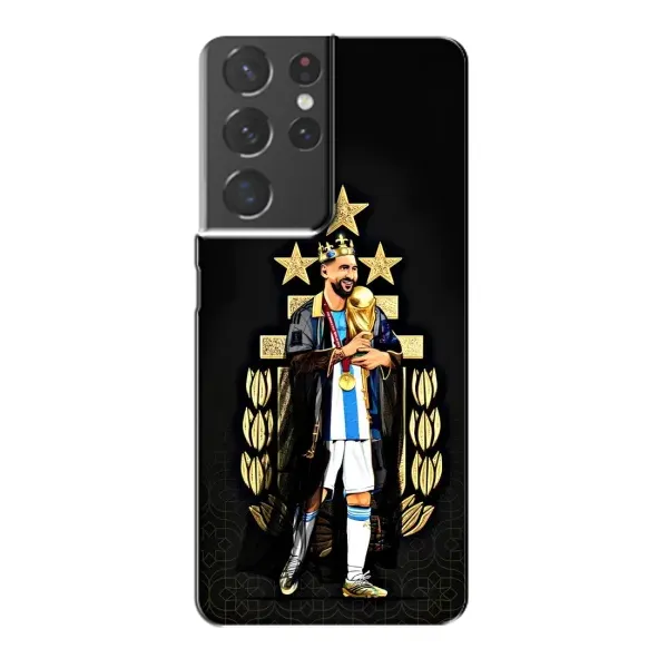 Чехол с рисунком «Месси король» для Samsung Galaxy S21 Plus