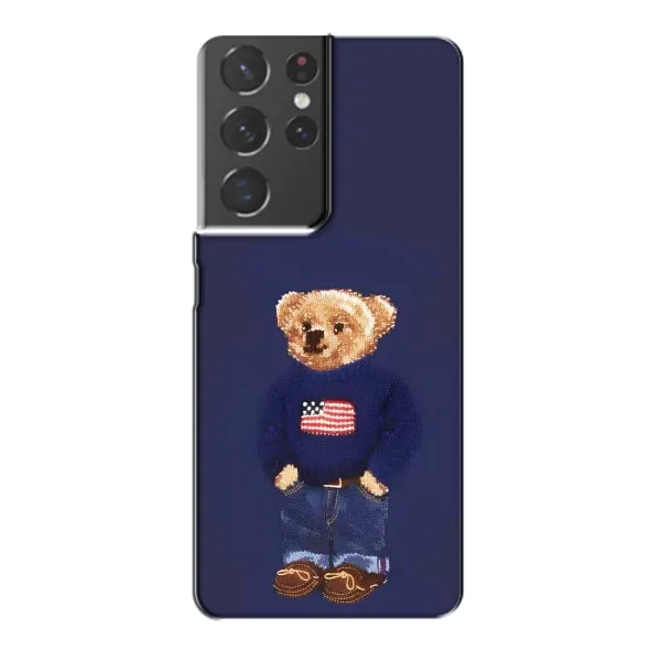 Чехол с рисунком «Мишка USA» для Samsung Galaxy S21 Plus Чехол с рисунком «Мишка USA» для Samsung Galaxy S21 Plus