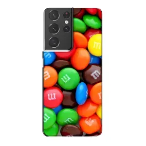 Чохол з зображенням смачної їжі для Samsung Galaxy S21 Plus (Різнокольорові M&M'S)