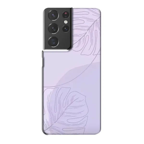 Чехол с рисунком «Монстера фиолетовая» для Samsung Galaxy S21 Plus Чехол с рисунком «Монстера фиолетовая» для Samsung Galaxy S21 Plus