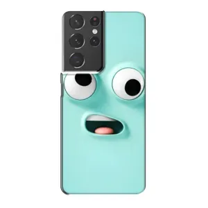 Силиконовые Чехлы (смешные стикеры) для Samsung Galaxy S21 Plus (Забавное мятное лицо)