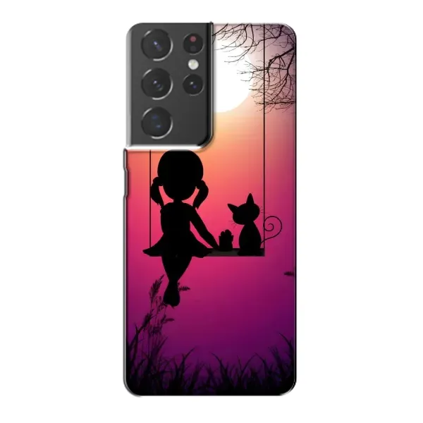 Чехол с рисунком «На качели» для Samsung Galaxy S21 Plus Чехол с рисунком «На качели» для Samsung Galaxy S21 Plus