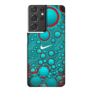 Силиконовый Чехол на Samsung Galaxy S21 Plus с картинкой Nike (Найк зеленый)
