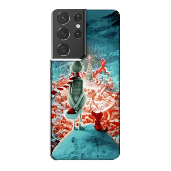 Чехол с рисунком «Новогодний Гринч» для Samsung Galaxy S21 Plus Чехол с рисунком «Новогодний Гринч» для Samsung Galaxy S21 Plus