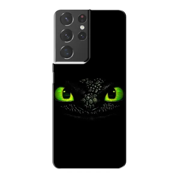 Чехол с рисунком «Глаза Беззубика» для Samsung Galaxy S21 Plus Чехол с рисунком «Глаза Беззубика» для Samsung Galaxy S21 Plus