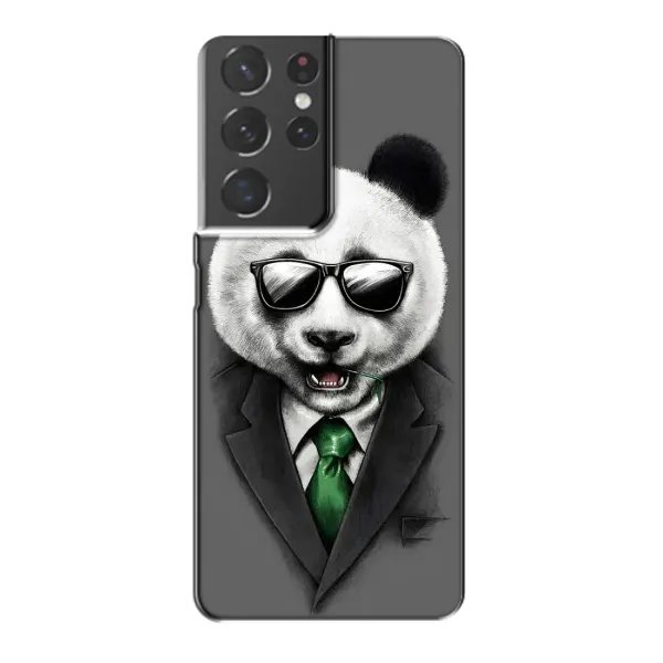 Чехол с рисунком «Панда в очках» для Samsung Galaxy S21 Plus Чехол с рисунком «Панда в очках» для Samsung Galaxy S21 Plus