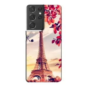 Чехол с Эйфелевой башней на Samsung Galaxy S21 Plus (Paris photo)