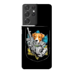 Чехол с принтом для Samsung Galaxy S21 Plus (Патрон Воин)