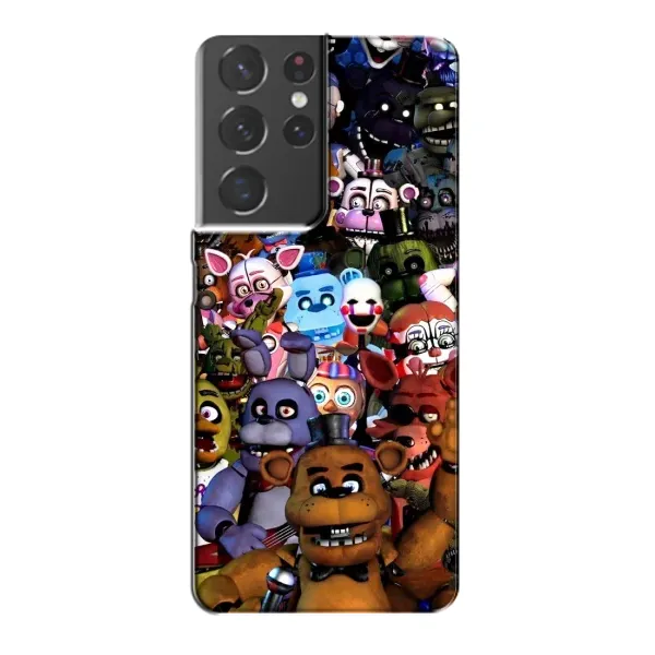 Чехол с рисунком «Персонажи Фредди» для Samsung Galaxy S21 Plus Чехол с рисунком «Персонажи Фредди» для Samsung Galaxy S21 Plus