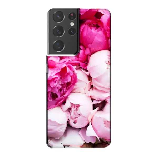 Чехол с рисунком «Пионы» для Samsung Galaxy S21 Plus Чехол с рисунком «Пионы» для Samsung Galaxy S21 Plus