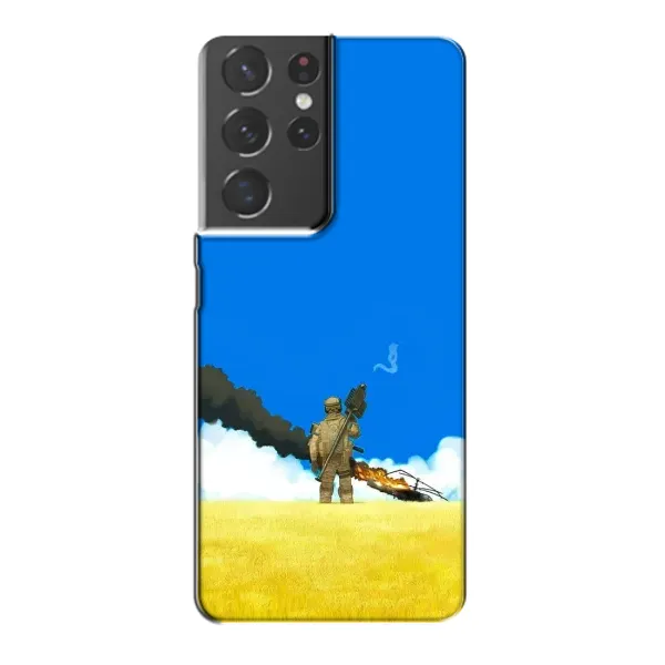 Чехол с рисунком «Попадание» для Samsung Galaxy S21 Plus Чехол с рисунком «Попадание» для Samsung Galaxy S21 Plus