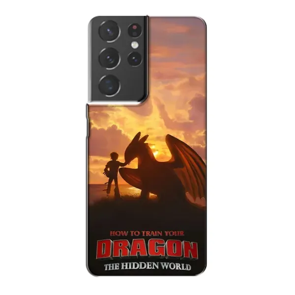 Чехол с рисунком «Постер Беззубика» для Samsung Galaxy S21 Plus Чехол с рисунком «Постер Беззубика» для Samsung Galaxy S21 Plus