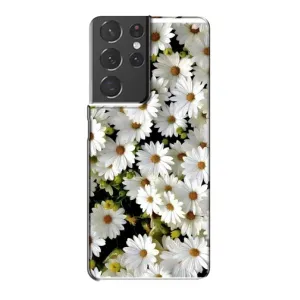 Чехол с ромашками на Samsung Galaxy S21 Plus (Рамка в ромашках)