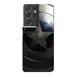 Чохол с Щітом Капітана Америки на Samsung Galaxy S21 Plus (Ретро Щит Капітана)