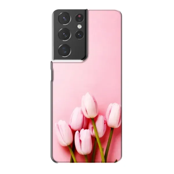 Чехол с рисунком «Розовые тюльпаны» для Samsung Galaxy S21 Plus Чехол с рисунком «Розовые тюльпаны» для Samsung Galaxy S21 Plus
