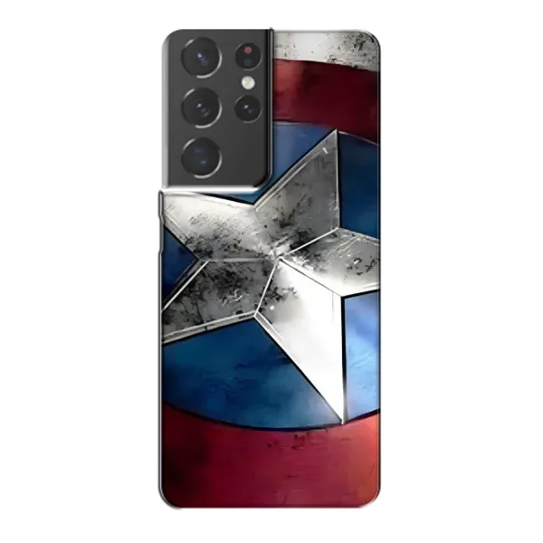 Чехол с рисунком «Щит Капитана Америки» для Samsung Galaxy S21 Plus Чехол с рисунком «Щит Капитана Америки» для Samsung Galaxy S21 Plus