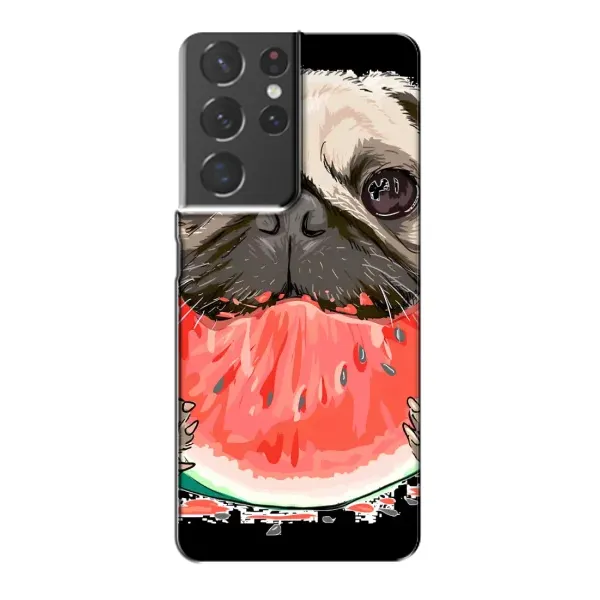 Чехол с рисунком «Смешной Мопс» для Samsung Galaxy S21 Plus Чехол с рисунком «Смешной Мопс» для Samsung Galaxy S21 Plus