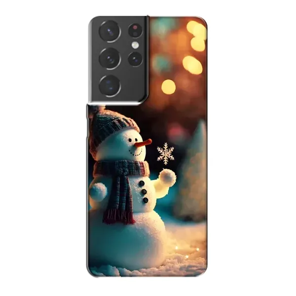 Чехол с рисунком «Снеговик праздничный» для Samsung Galaxy S21 Plus Чехол с рисунком «Снеговик праздничный» для Samsung Galaxy S21 Plus