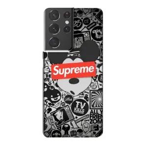 Чехол с Брендами одежды на Самсунг С21 Плюс (Supreme Маус)