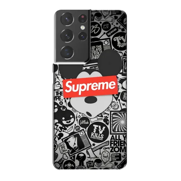 Чехол с рисунком «Supreme Маус» для Samsung Galaxy S21 Plus